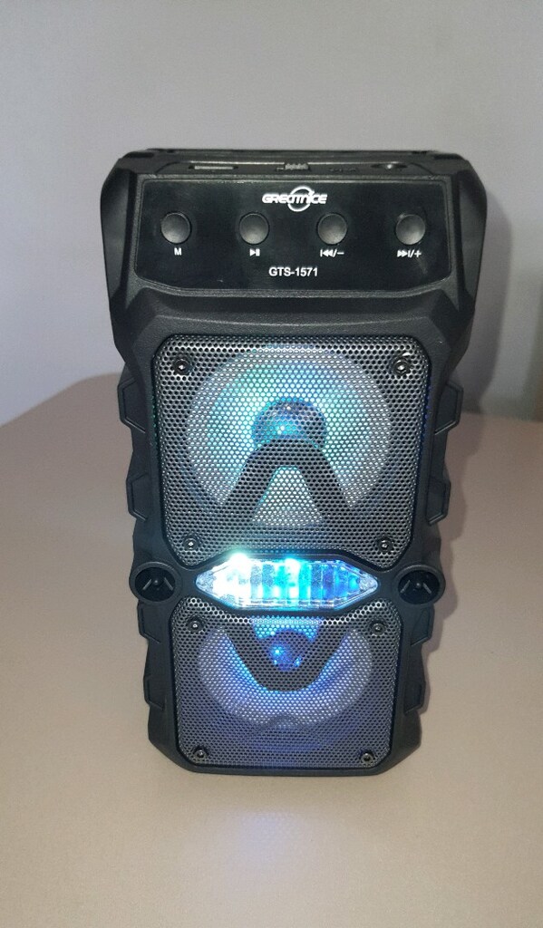 Bluetooth hoparlör mikrofonlu rgb ışıklı şarjlı ses bombası,extra bass - 8