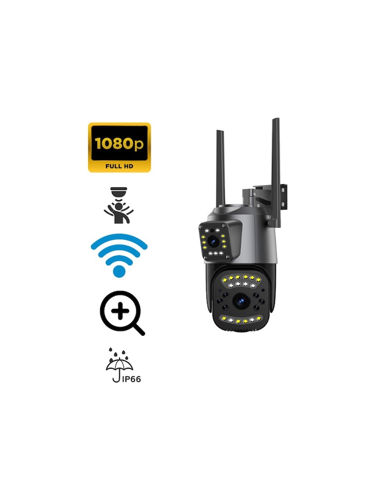 BLİC BLM-50 360 DERECE ÇİFT KAMERA WİFİ IP SU GEÇİRMEZ KABLOSUZ - 2