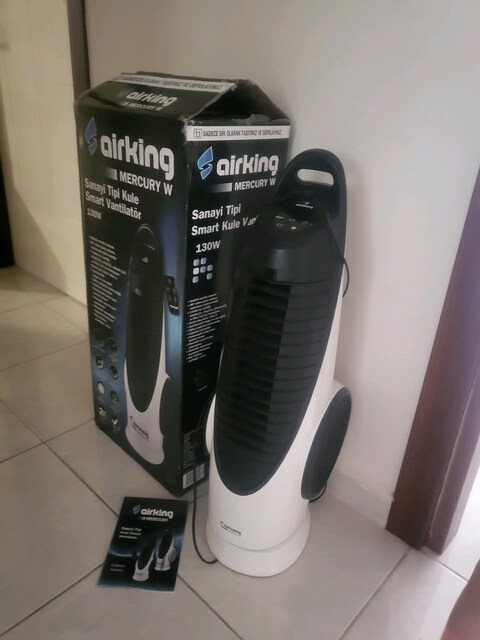 Airking Mercury W 130W Sanayi Tipi Smart Kule Vantilatör – Sıfır Ayarı
