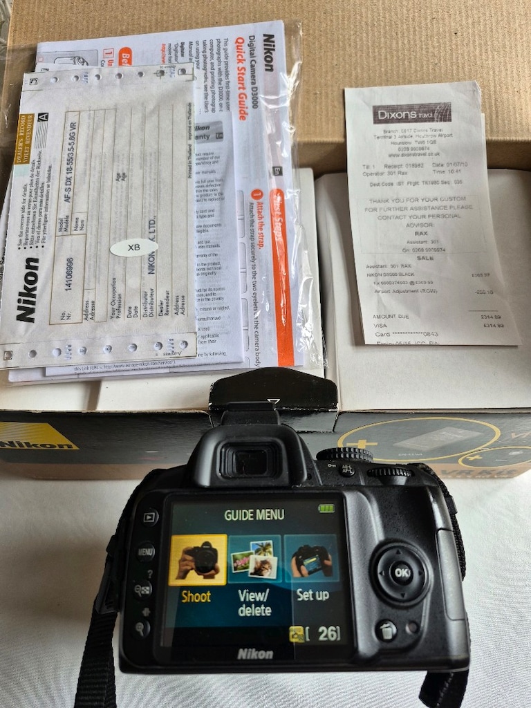 nikon d3000 18/55 vr body kit - 5