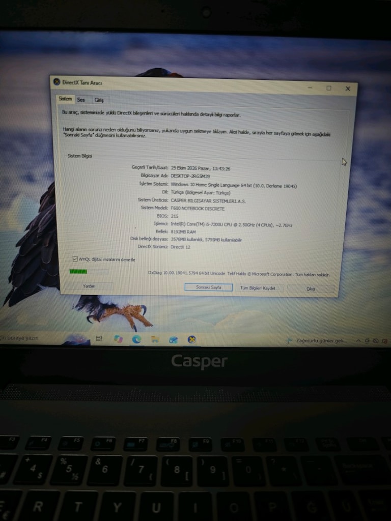 SATILIK CASPER NIRVANA F600 – NVIDIA HARİCİ EKRAN KARTLI! - 2
