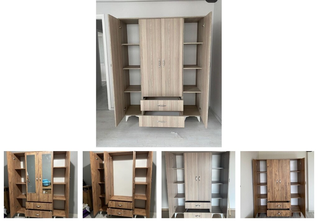 4 kapaklı elbise dolabı bxjnuroudd - 2