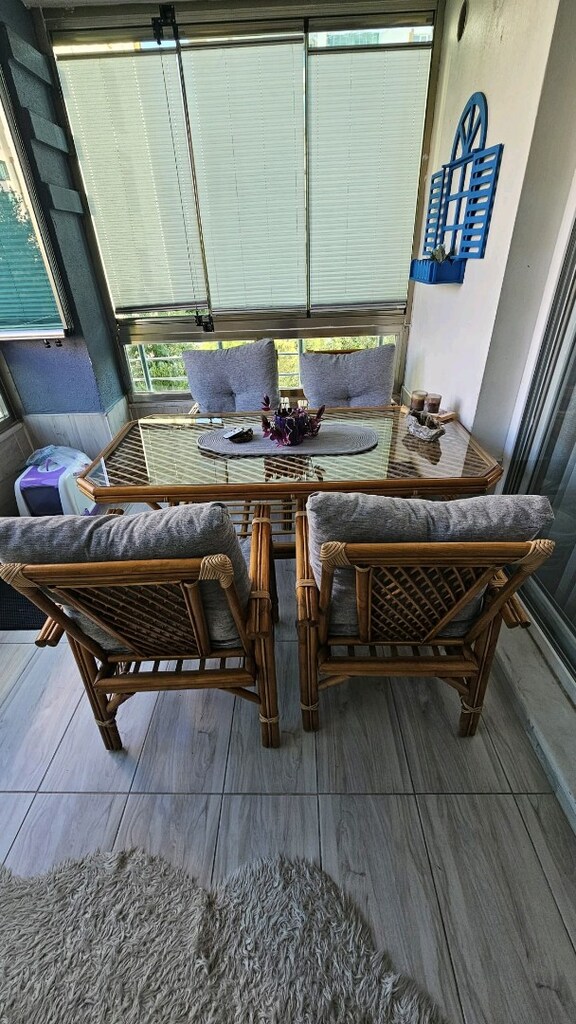 bambu balkon takımı sıfır gibi - 3
