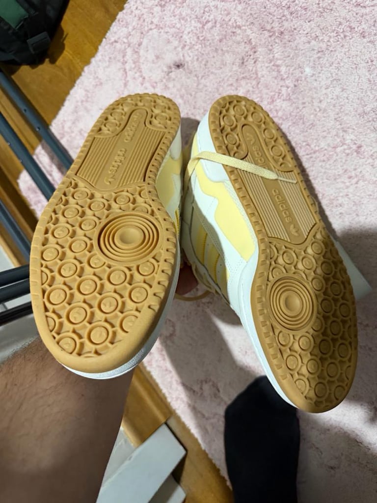 adidas Forum Mid (Cloud White / Easy Yellow / Creme Yellow - 45 (1/3) - 4