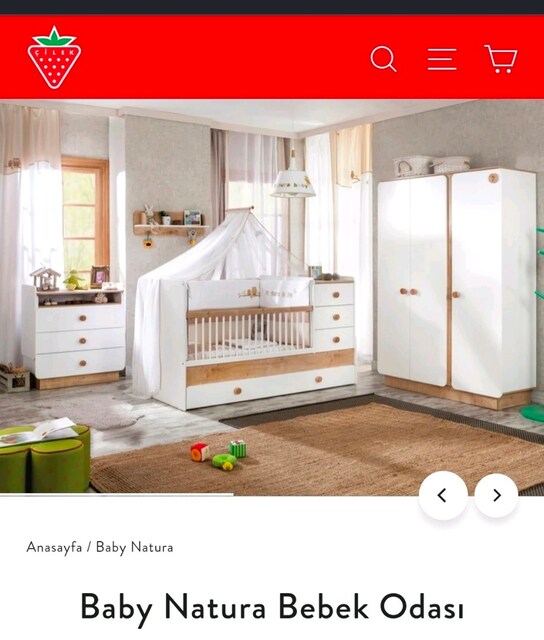 Çilek Baby Natura Bebek Odası Takımı