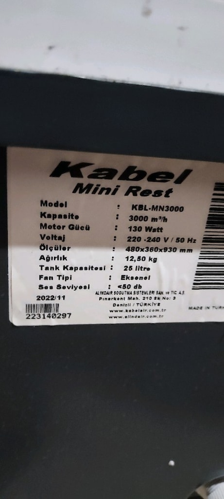 kabel buharlı seyyar klima - 5