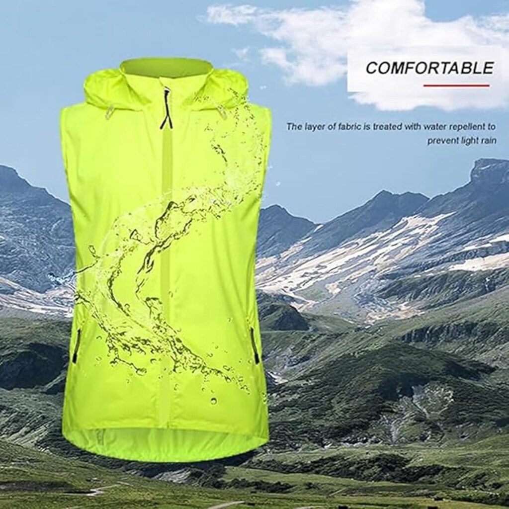 E115 Arman Unisex Yağmurluk Kapşonlu Çıkarılabilir Kollu yeşil 58 en - 4