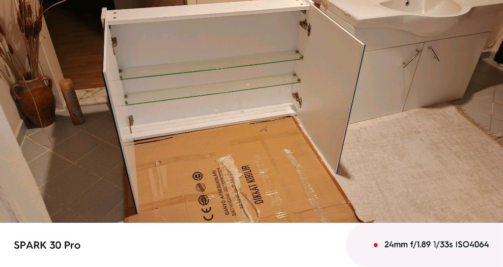 kale banyo dolabı 100 cm - 3