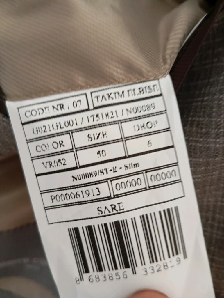 Pierre Cardin orjinal sıfır takım elbise - 3