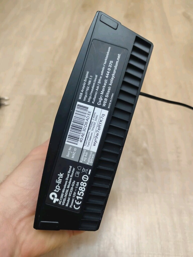 Tp-link modem adsl vsdsl sorunsuz 6 aylik - 2