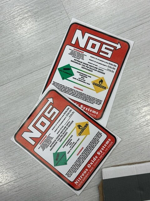 NOS sticker 2 ad. nos stikerleri