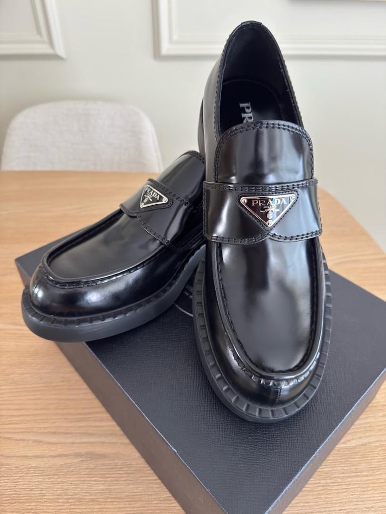 Prada loafers deri ayakkabı orjinal sıfır