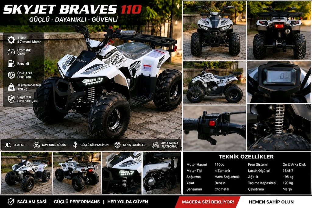 SKYJET BRAVES 110 ÇOCUK ATVSİ - 3