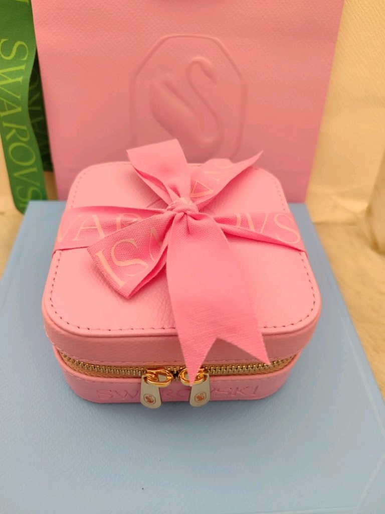 Swarovski Pembe Takı Kutusu - 2