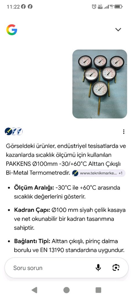 Pakkens 100mm termometre - 9