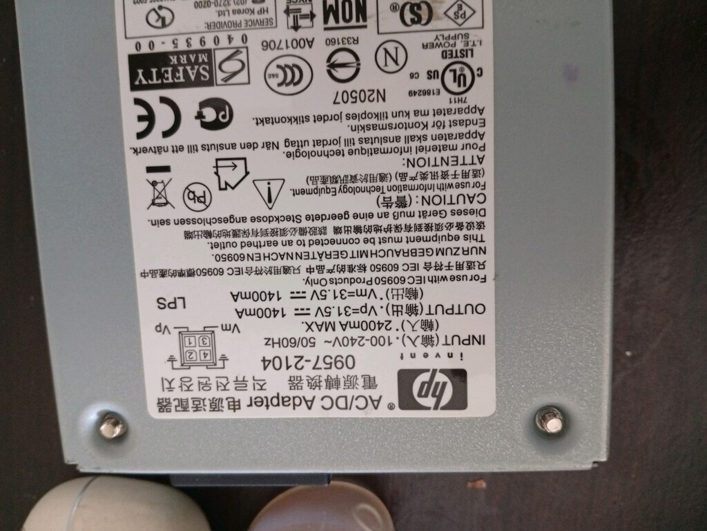HP AC.DC yazıcı güç kaynağı veya adaptör - 7