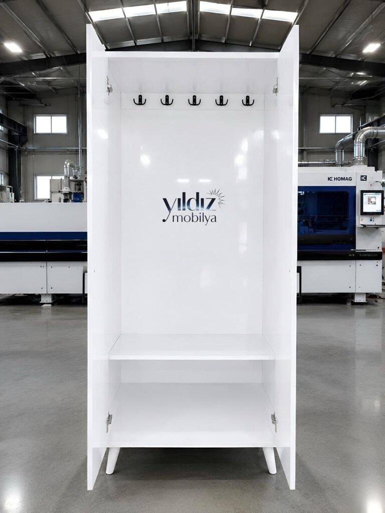 ayakkabılık portmanto vestiyer mdf dolap çok amaçlı dolap 190 lık - 4