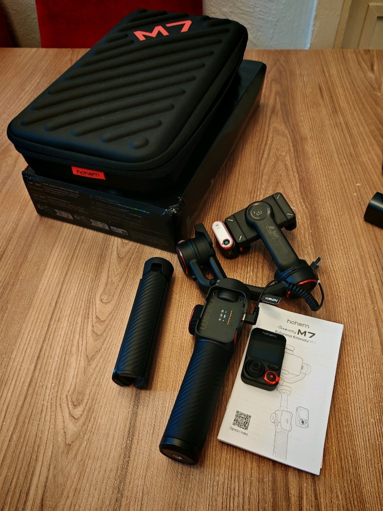 HOHEM ISTEADY M7 GIMBAL + GODOX COMBO YAKA MIKROFON + PDX 577 TRİPOD - 2