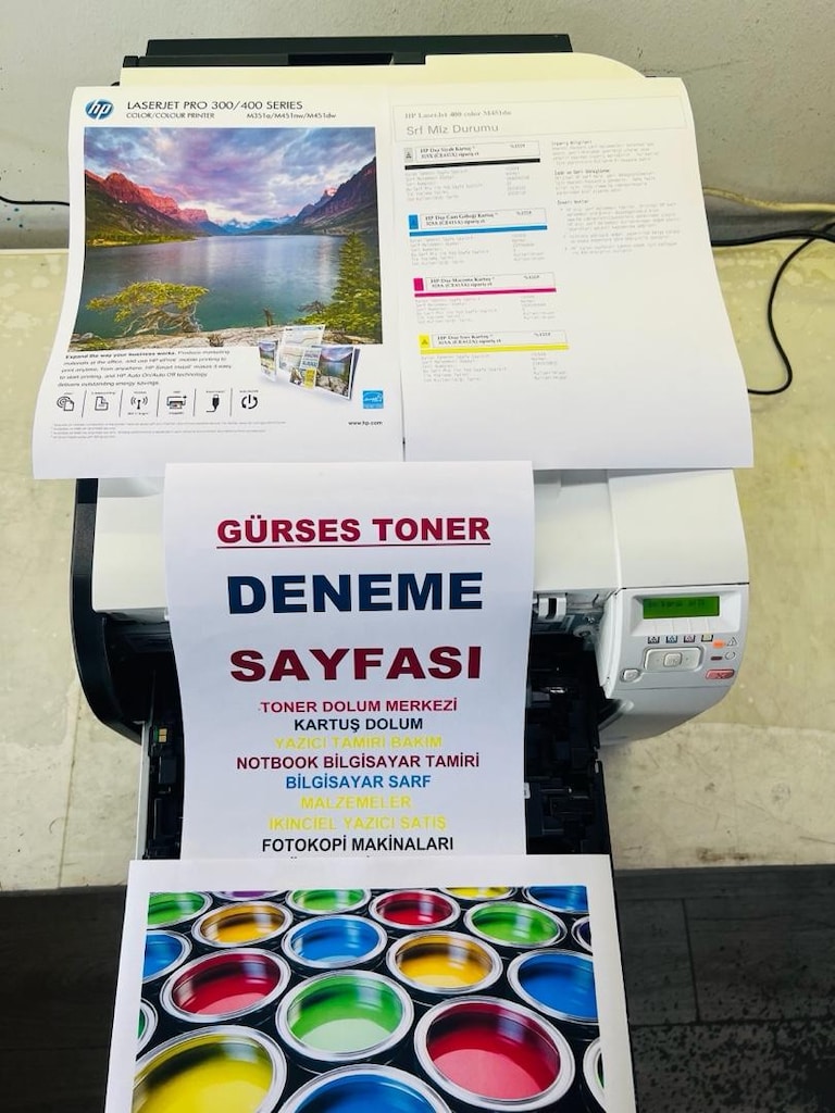 Yazıcı HP Laserjet Pro 400 Renkli Networklu Ekonomik - 5