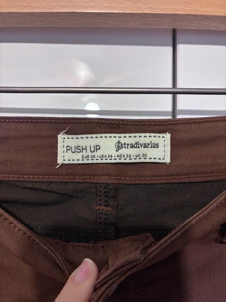 Stradivarius 36 Beden Push Up Kahve Pantalon - 3