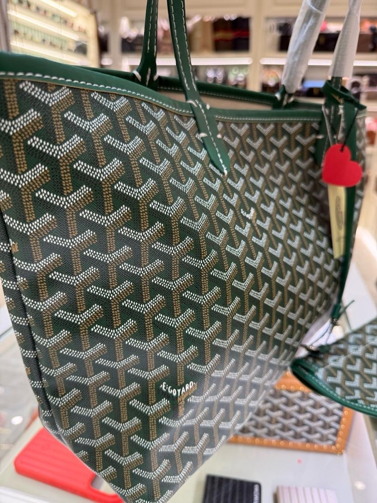 Goyard Saint Louis Tote Bag Yeşil SIFIR - 3
