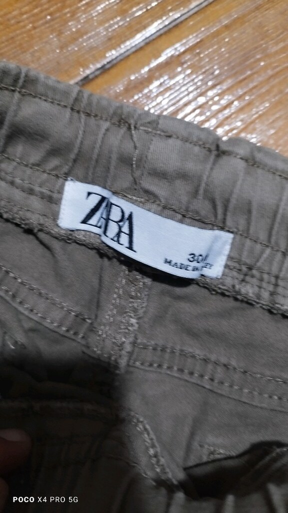 #zara likralı kargo bermuda şort  pantolon.Bu tip çokça var.. - 7