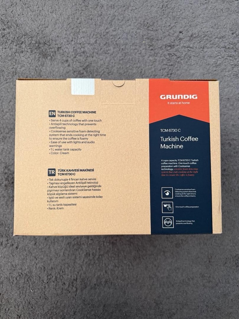 Grundig TCM 6730 C İkili Türk Kahve Makinesi - Sıfır / Kapalı Kutu - 2
