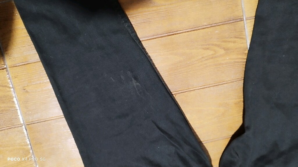 #Likralı esnek koyu haki renk jeans pantolon. Arka bacakta leke.. - 4