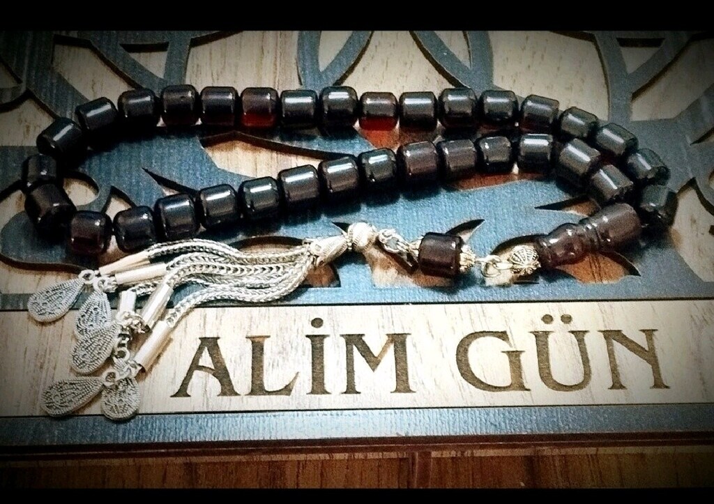 TESBİH GÜNLÜK ÇEKİME UYGUN KALİTE ÇUBUK SIKMA ATEŞ KEHRİBAR TESBİHLER - 4