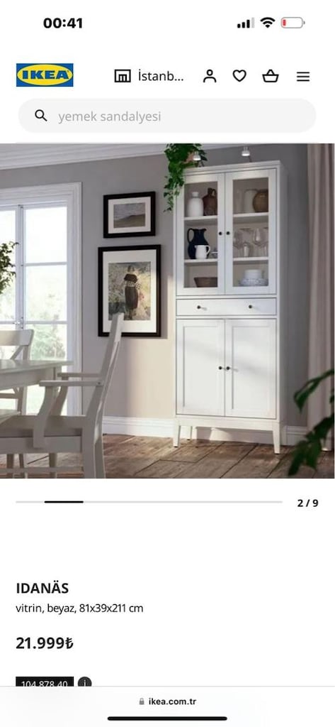 ikea kitaplık, dolap, kahve köşesi dolabı - 9