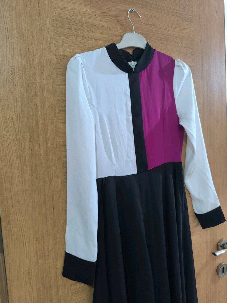 Üç renk elbise - 4
