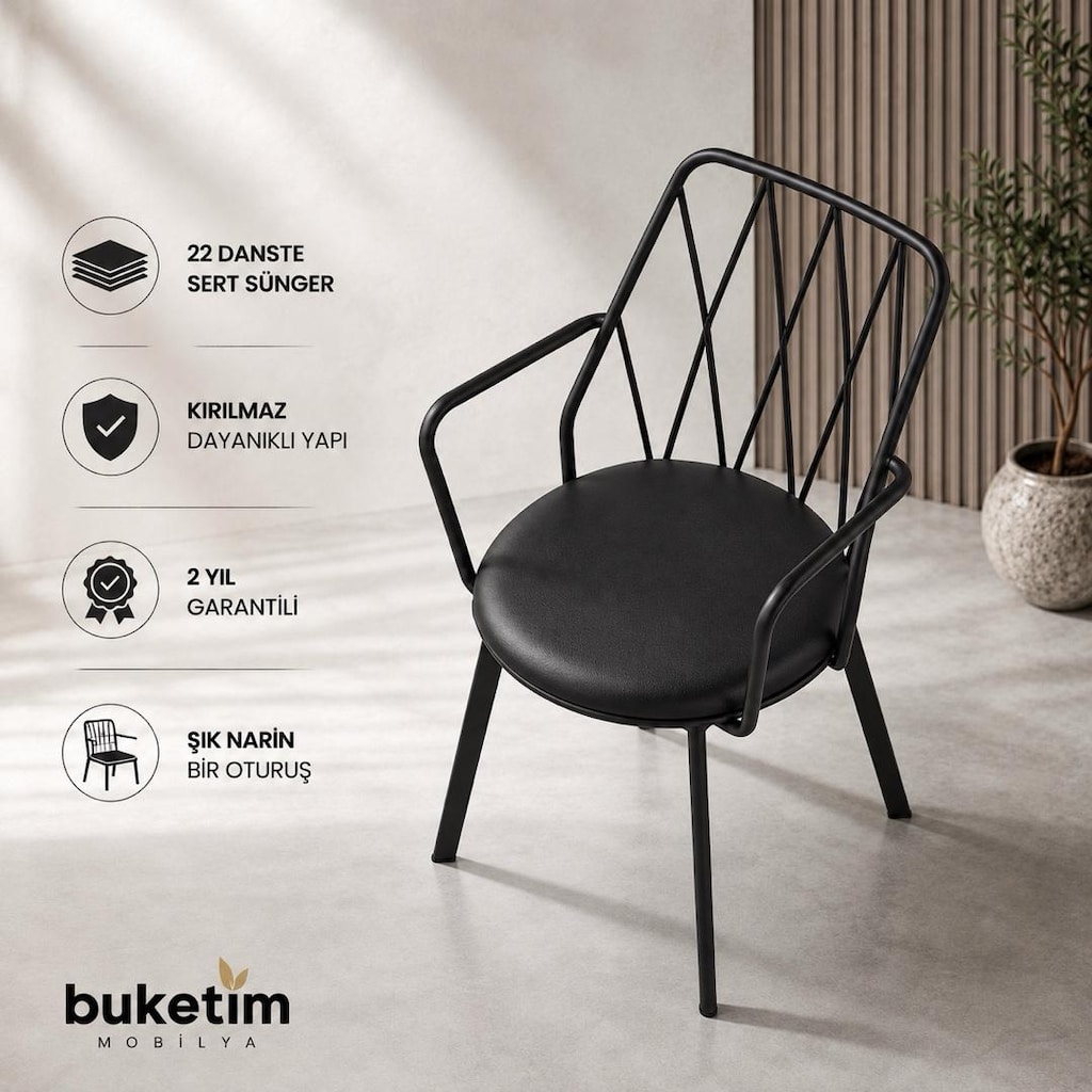 Yıldız kollu sandalye - 3