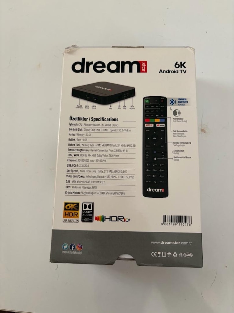 Dreamstar i4 Android TV Box 4GB RAM 32GB Hafıza Wi-Fi 6 Sorunsuz - 5