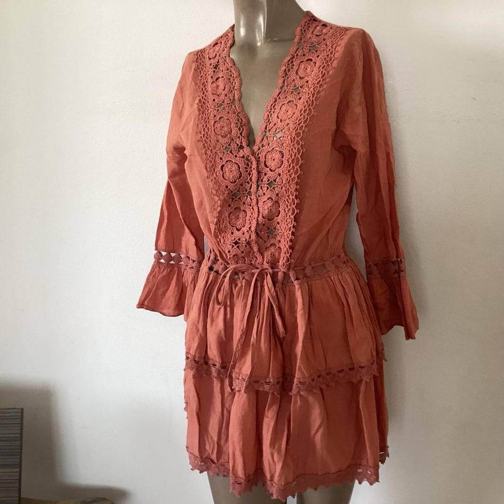 bohem stil elbise L - 6