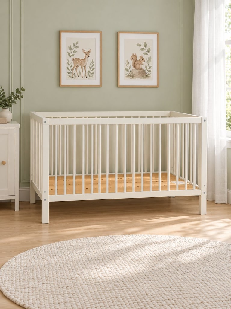 2. EL IKEA MARKA AHŞAP BEBEK BEŞIĞI - 3