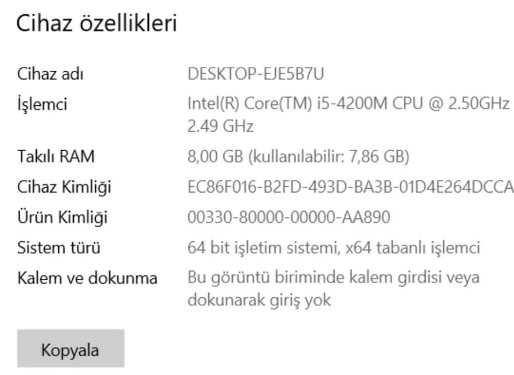 i5 4. Nesil Lenovo harici ekran kartlı laptop - 7