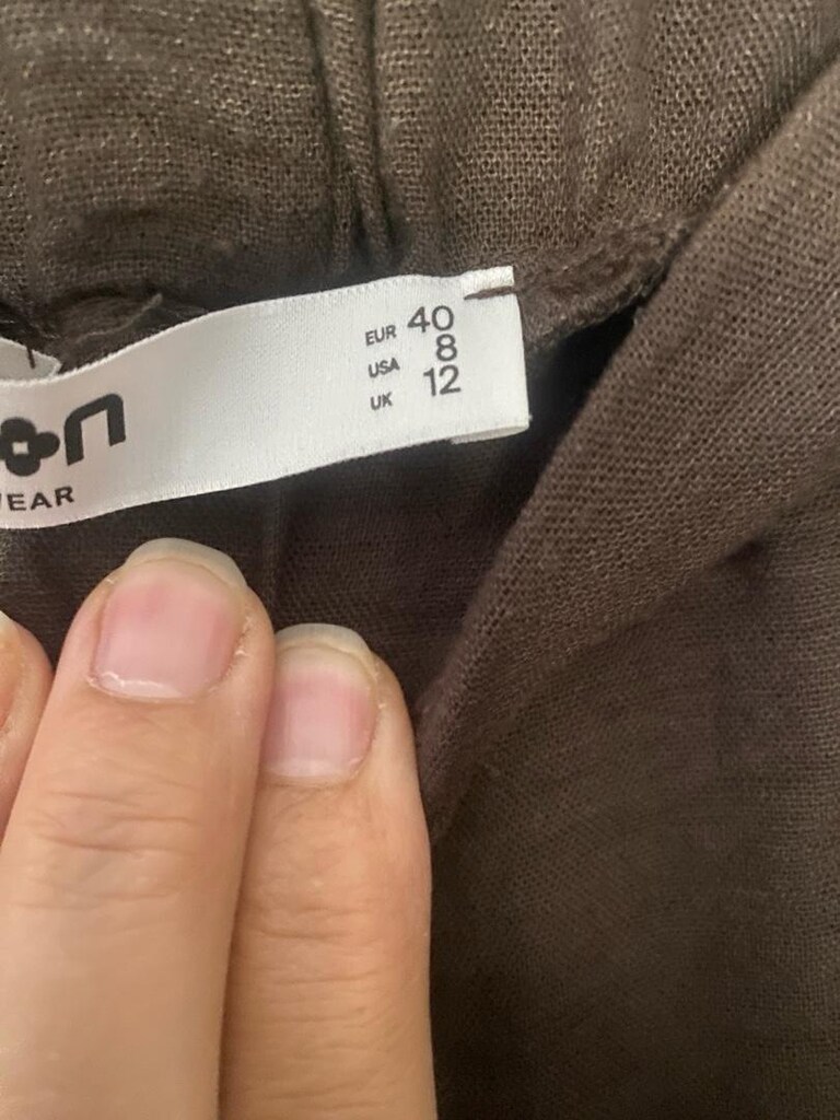 kahverengi geniş pantolon L beden - 6