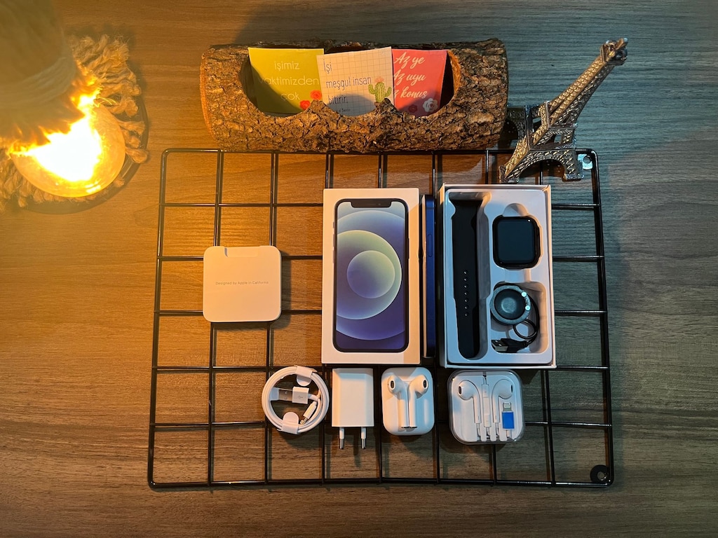 FULL AKSESUARLI İPHONE 12 BLUE - 8