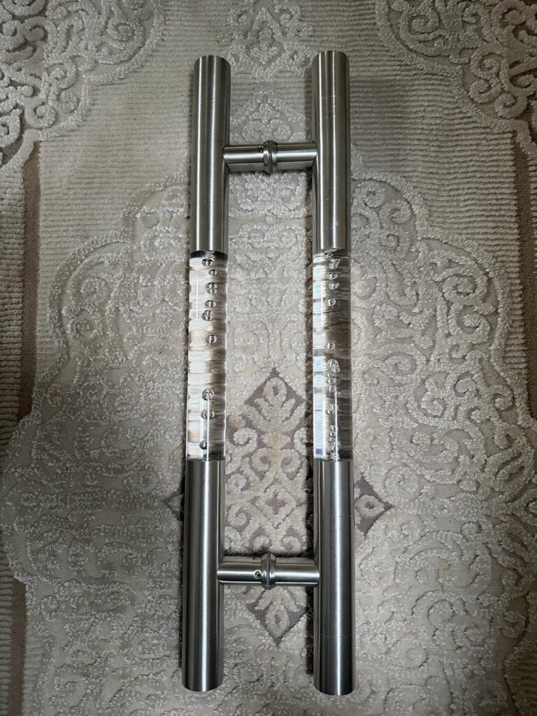 PLEKSİ- NİKEL CAM KAPI ÇEKME KOLU (60 cm) - 3