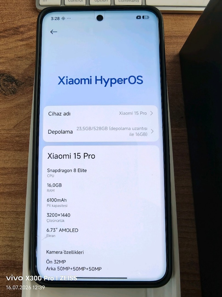 XiaoMi Mi 15 Pro Server Kayıtlı 32/512 GB Global 120X 120 FPS 120w - 4