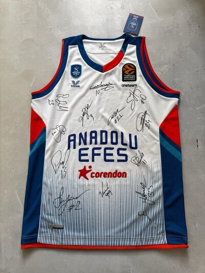 Anadolu Efes Basketbol İmzalı Forması Takım Milli
