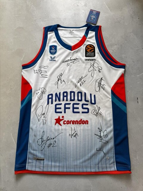 Anadolu Efes Basketbol İmzalı Forması Takım Milli
