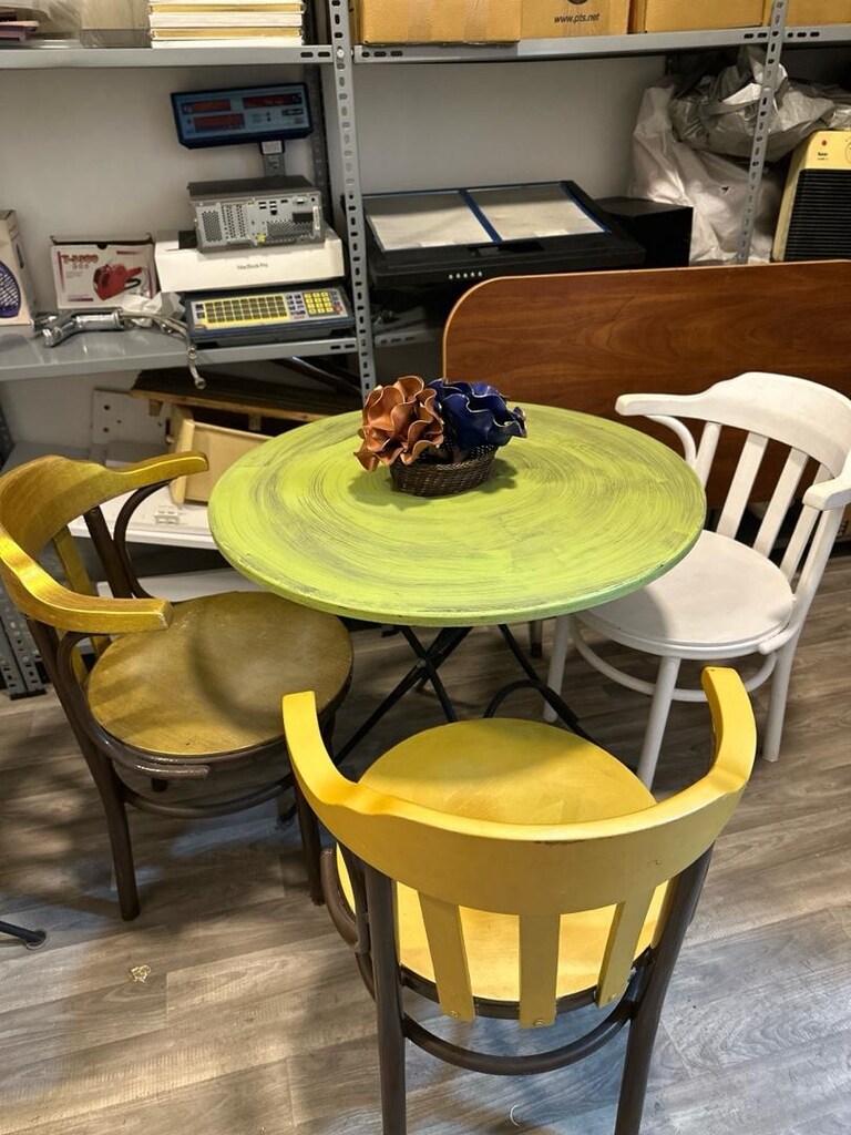 Masa Sandalye Takımı gercek ahsap cafe bahce masa sandalye - 4