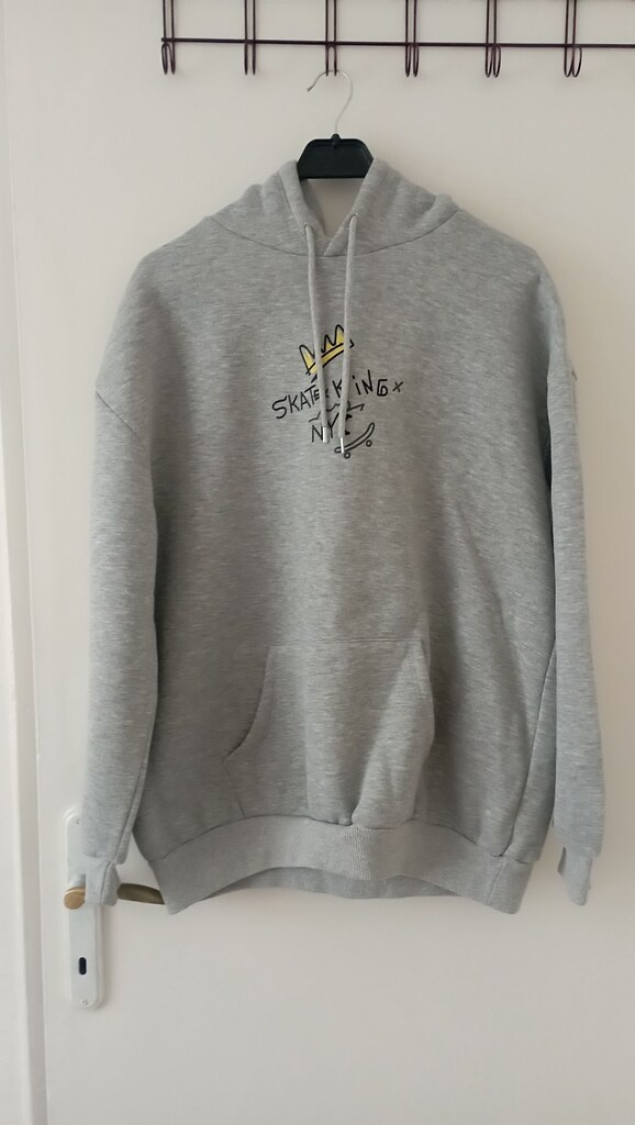 oversize. gri arkası tasarımlı swetshirt - 2