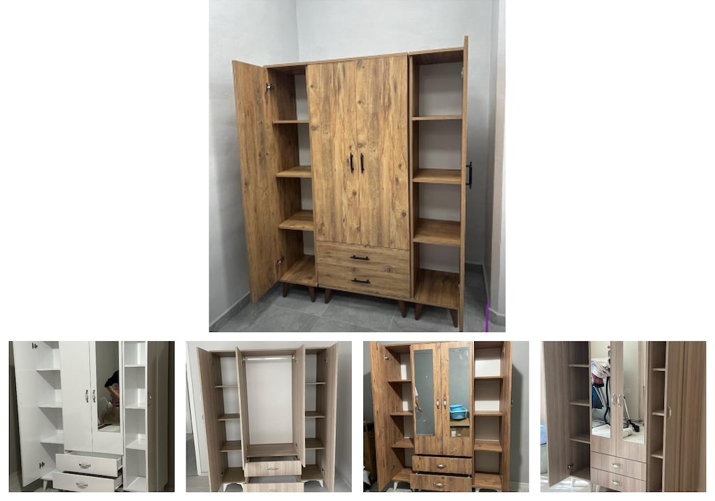 4 kapaklı elbise dolabı qsiopkdirl - 2