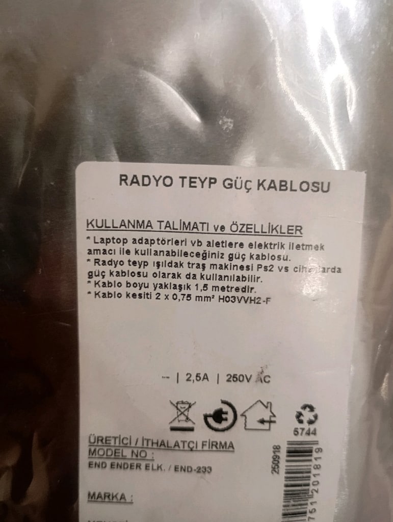 traş makinesi ve radyo güç kablosu - 3