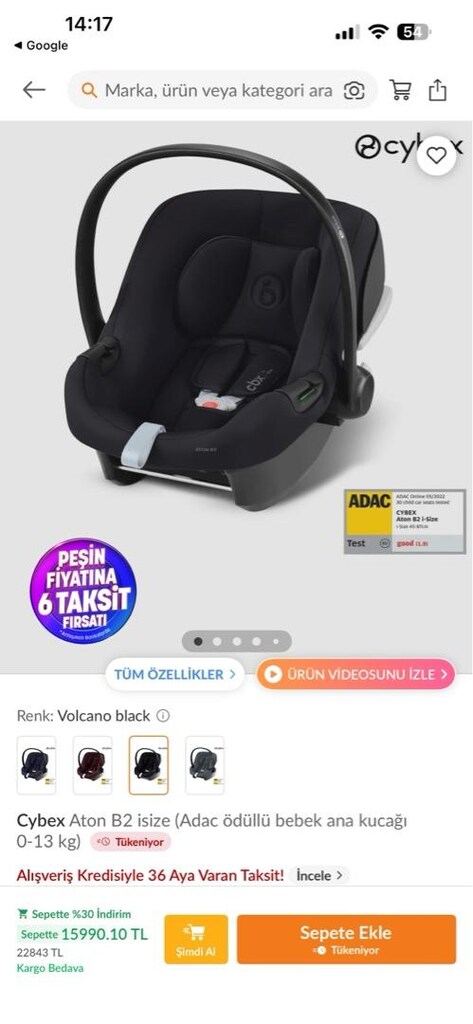 Cybex Aton B2 i-Size Ana Kucağı / ADAC Ödüllü - Yeni Gibi - 2