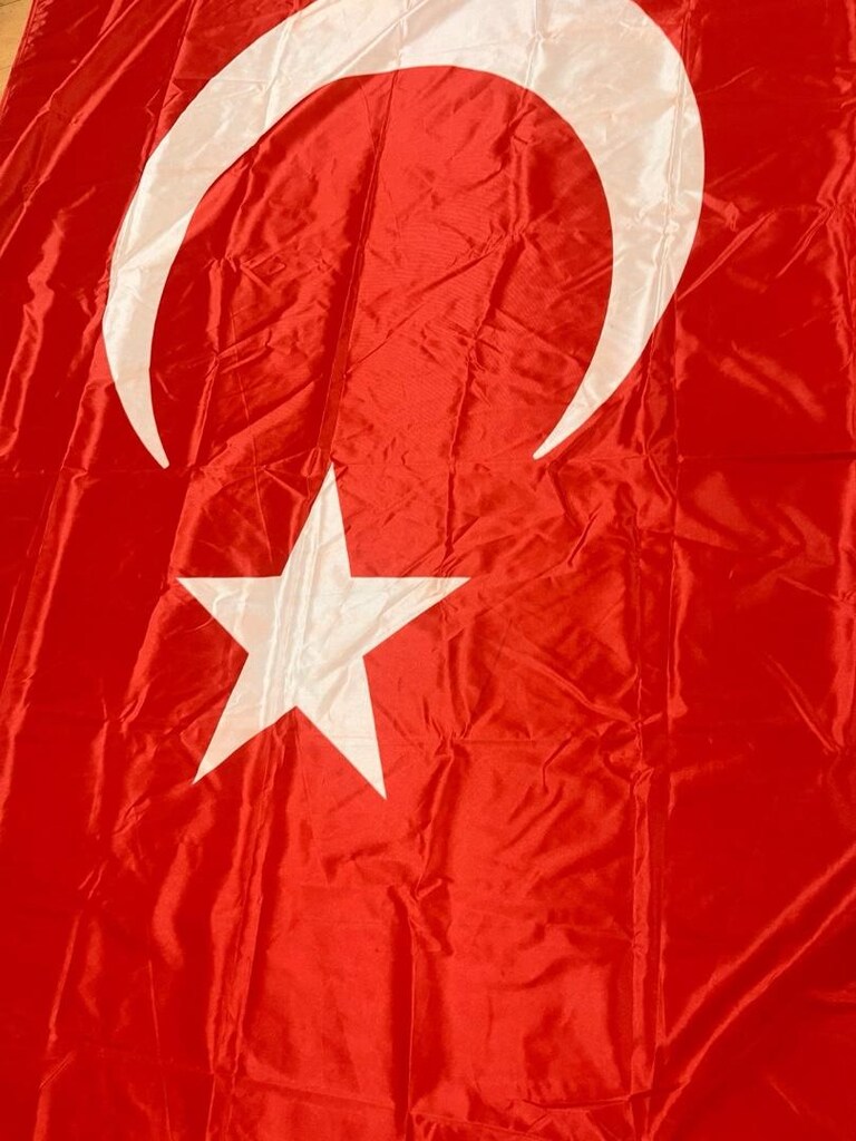 Dev Atatürk Posteri ve Türk Bayrağı - 5