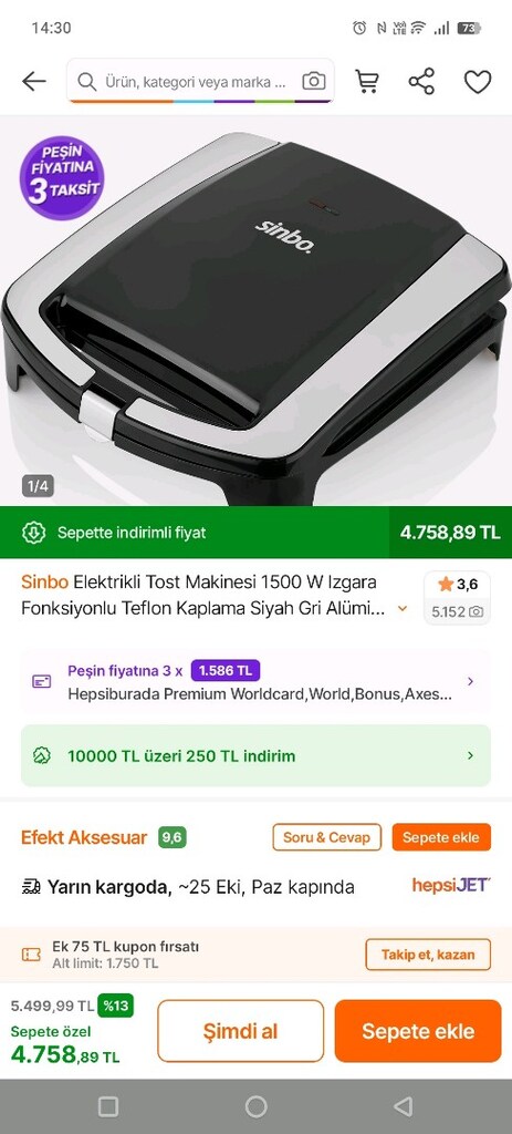SİNBO TOST MAKİNESİ - 4