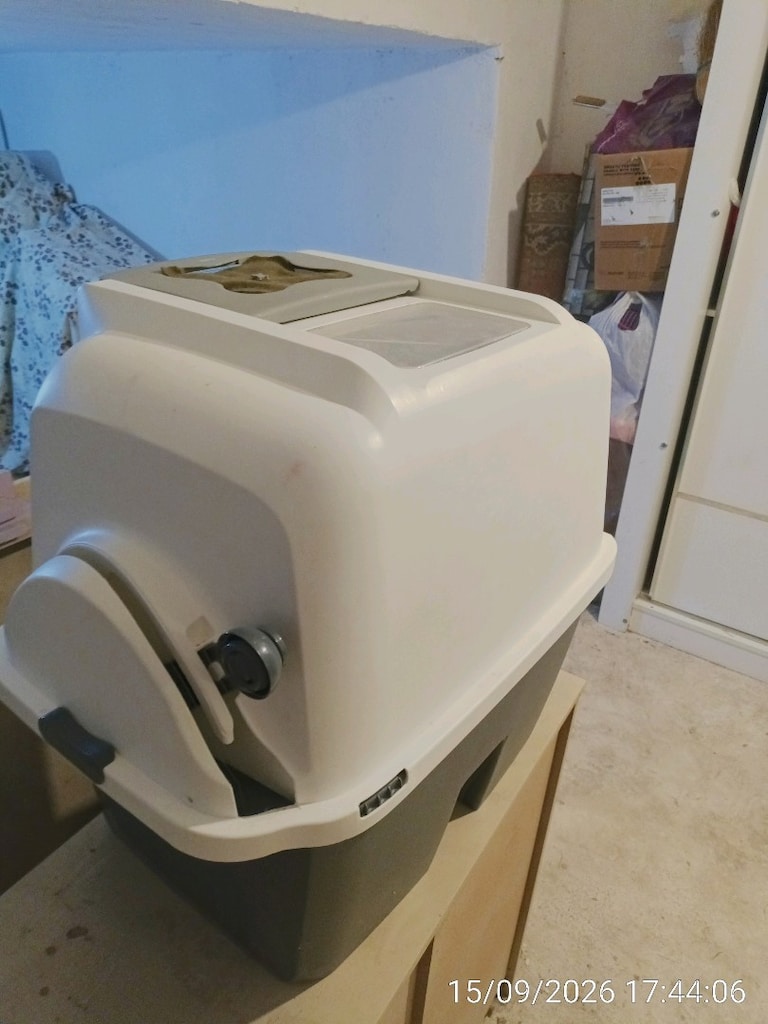 Yarı otomatik kedi tuvaleti-(mekanik kollu) Sincan içi teslim - 13
